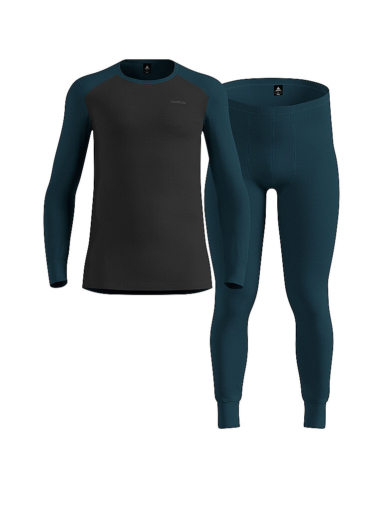 ODLO Herren Funktionswäsche ACTIVE WARM ECO Base Layer 3in1 Set  petrol | XXL