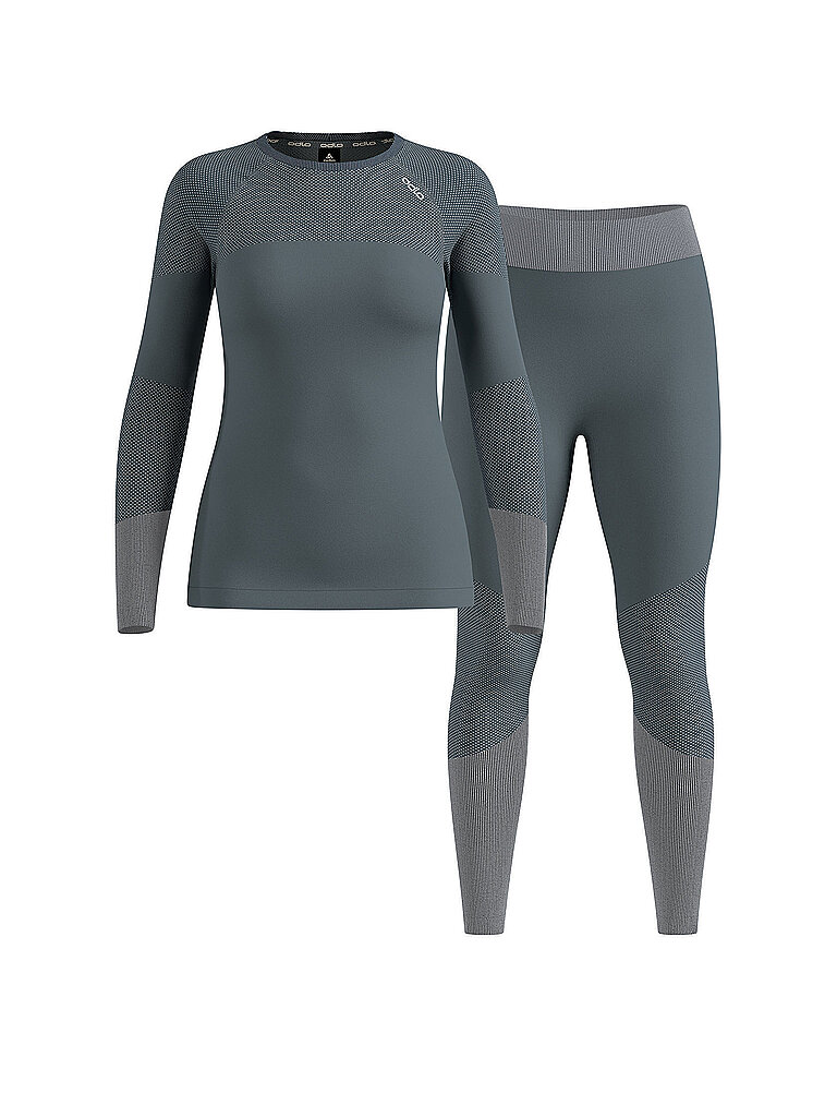 ODLO Damen Unterzieh Set Long Fundamentals Performance dunkelgrün | M