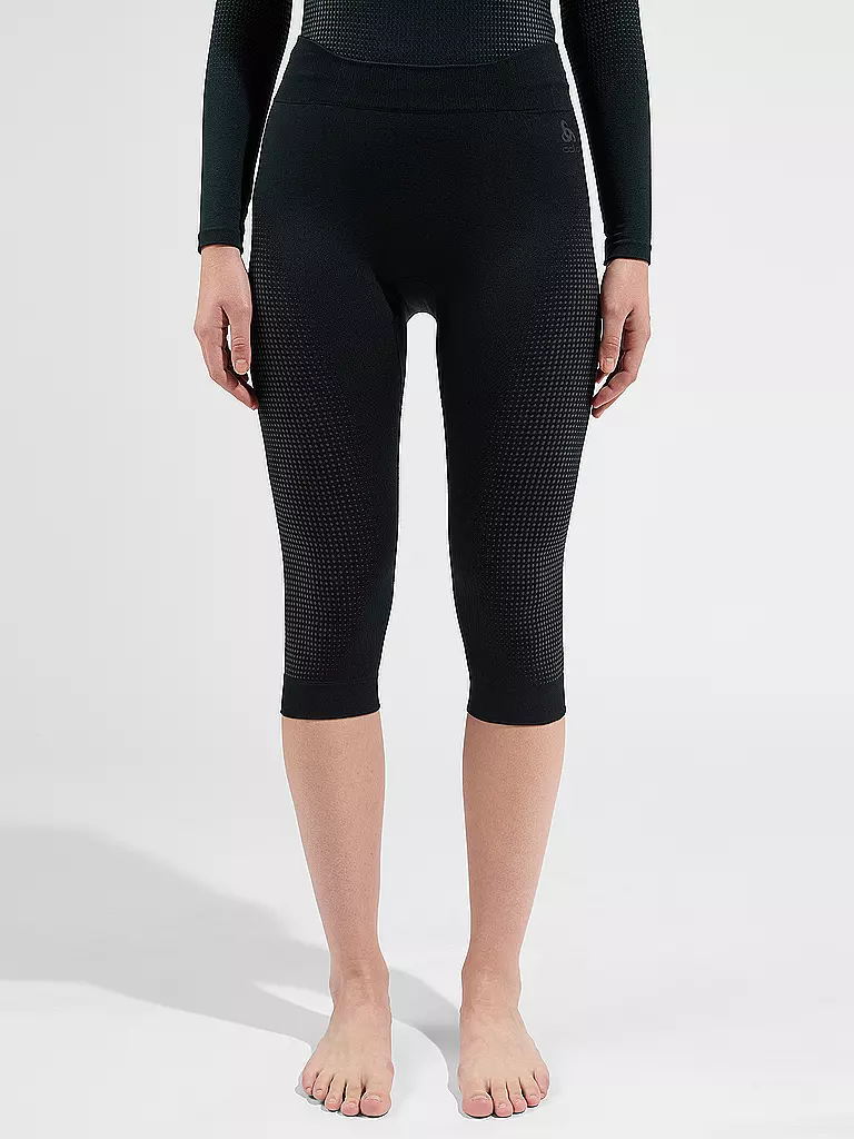 ODLO | Damen 3/4 Funktionshose PERFORMANCE WARM ECO | schwarz