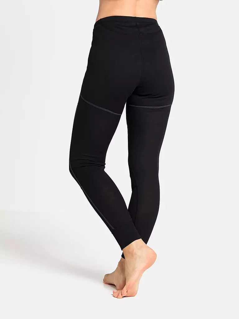 ODLO | Damen Funktionshose ACTIVE X-WARM ECO Base Layer | schwarz