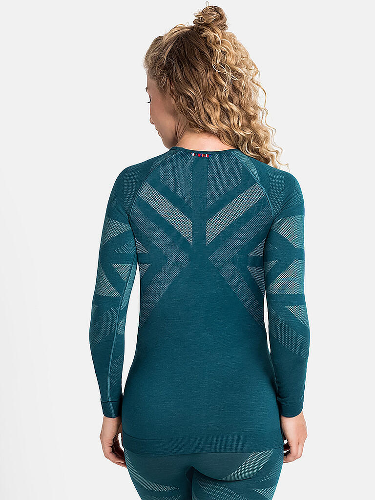 ODLO | Damen Funktionsshirt Natural + Kinship Warm | grün