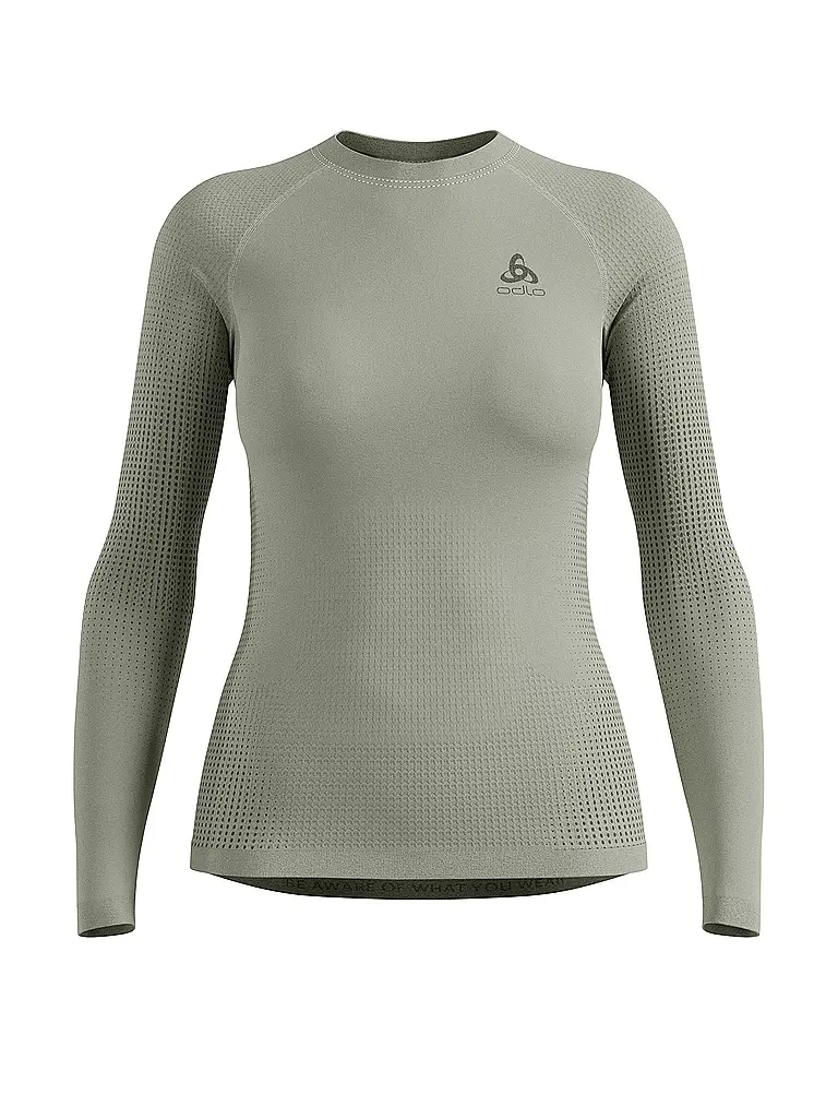 ODLO | Damen Funktionsshirt WARM ECO Baselayer | Olive