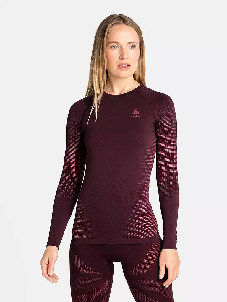 ODLO | Damen Funktionsshirt WARM ECO Baselayer | rot