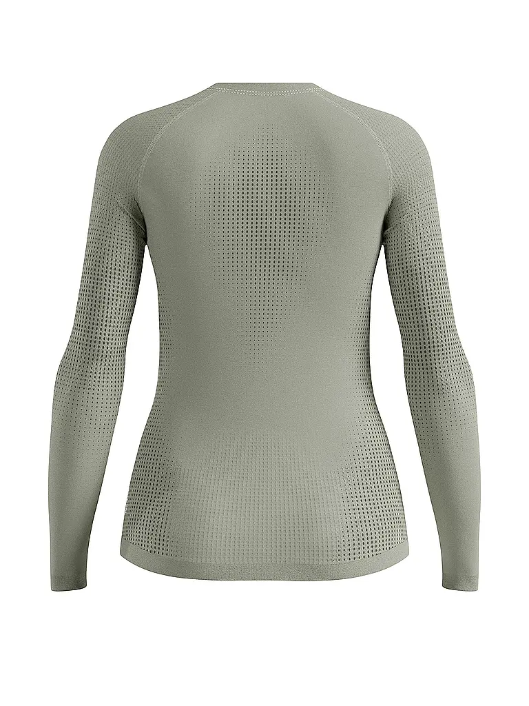 ODLO | Damen Funktionsshirt WARM ECO Baselayer | Olive