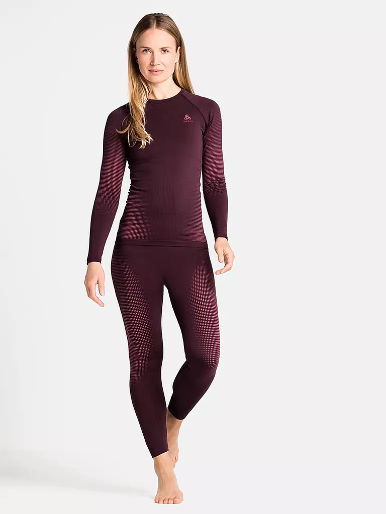 ODLO | Damen Funktionsshirt WARM ECO Baselayer | rot