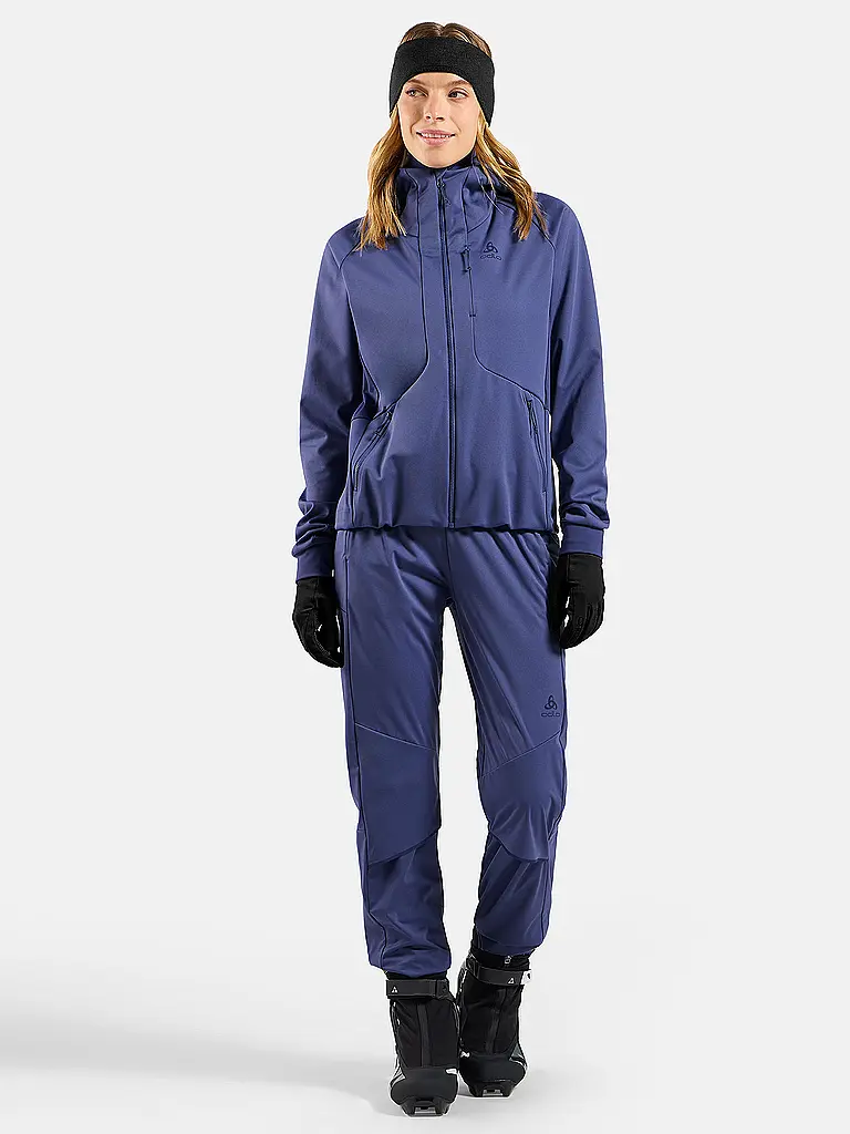 ODLO | Damen Langlaufhose Zeroweight Pro Windproof Warm | lila