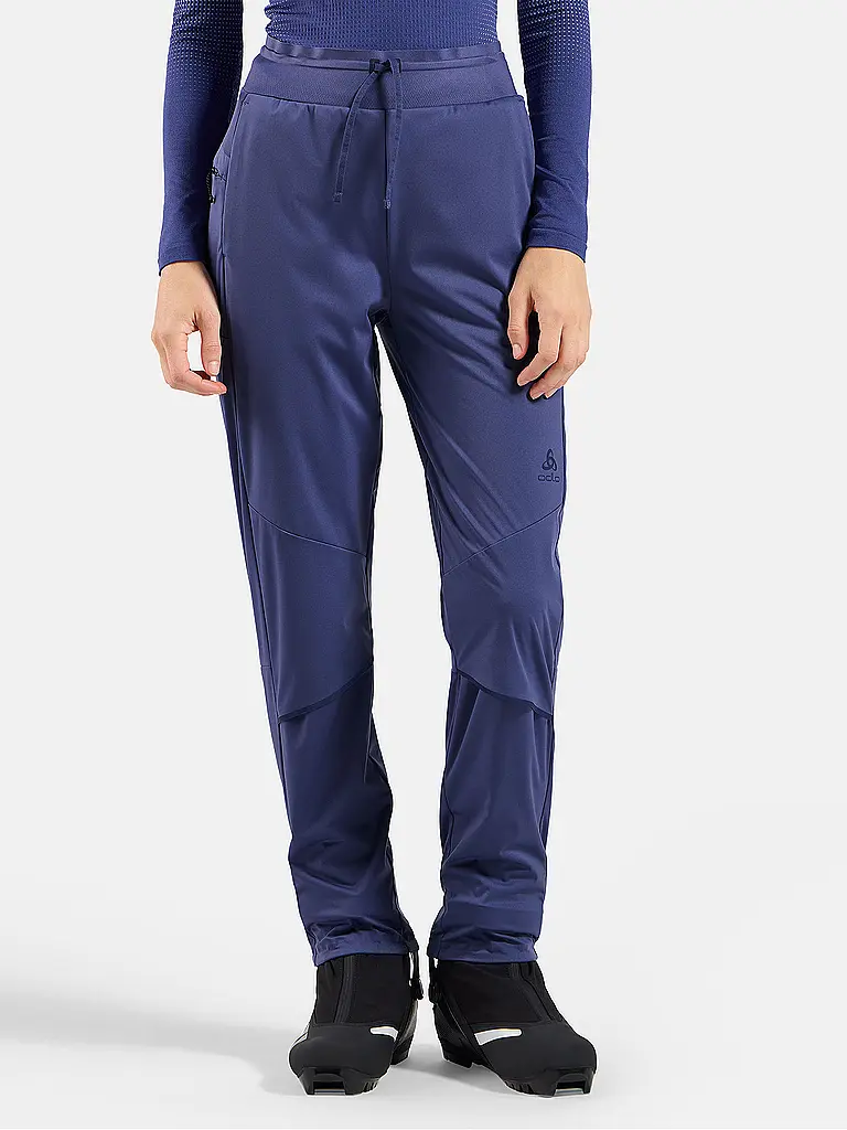 ODLO | Damen Langlaufhose Zeroweight Pro Windproof Warm | lila