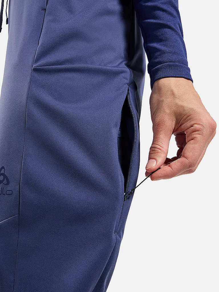 ODLO | Damen Langlaufhose Zeroweight Pro Windproof Warm | lila
