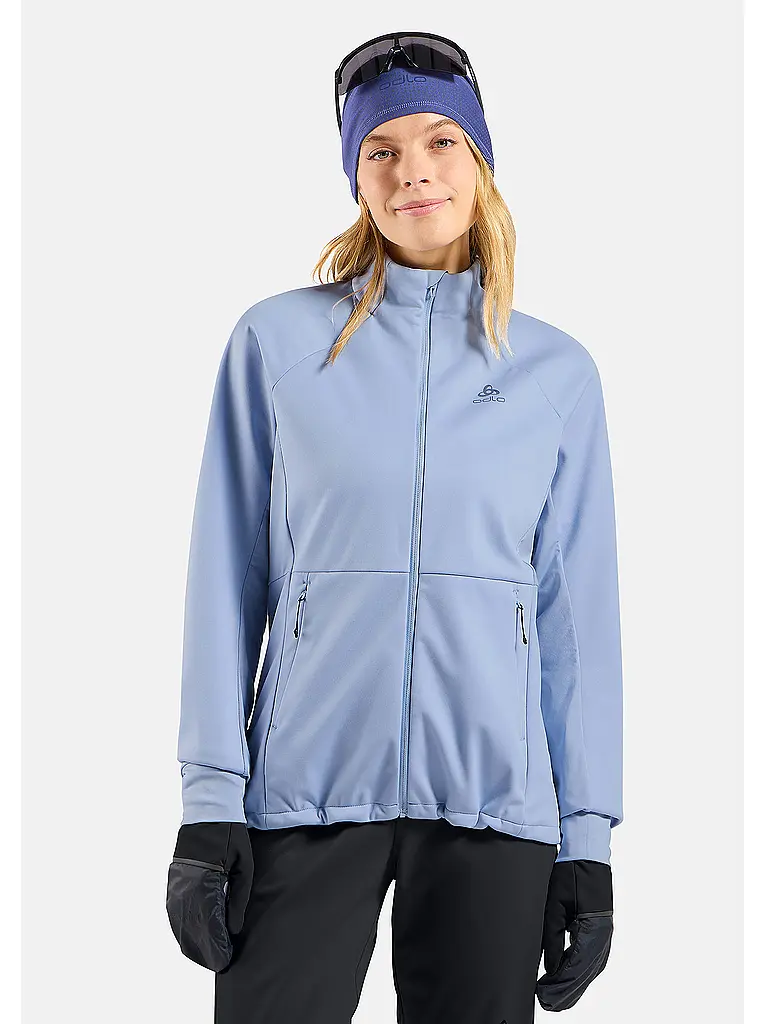 ODLO | Damen Langlaufjacke Essential Warm | hellblau