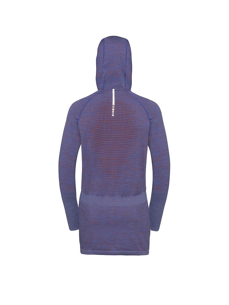 ODLO | Damen Laufhoodie Millennium Yakwarm | blau