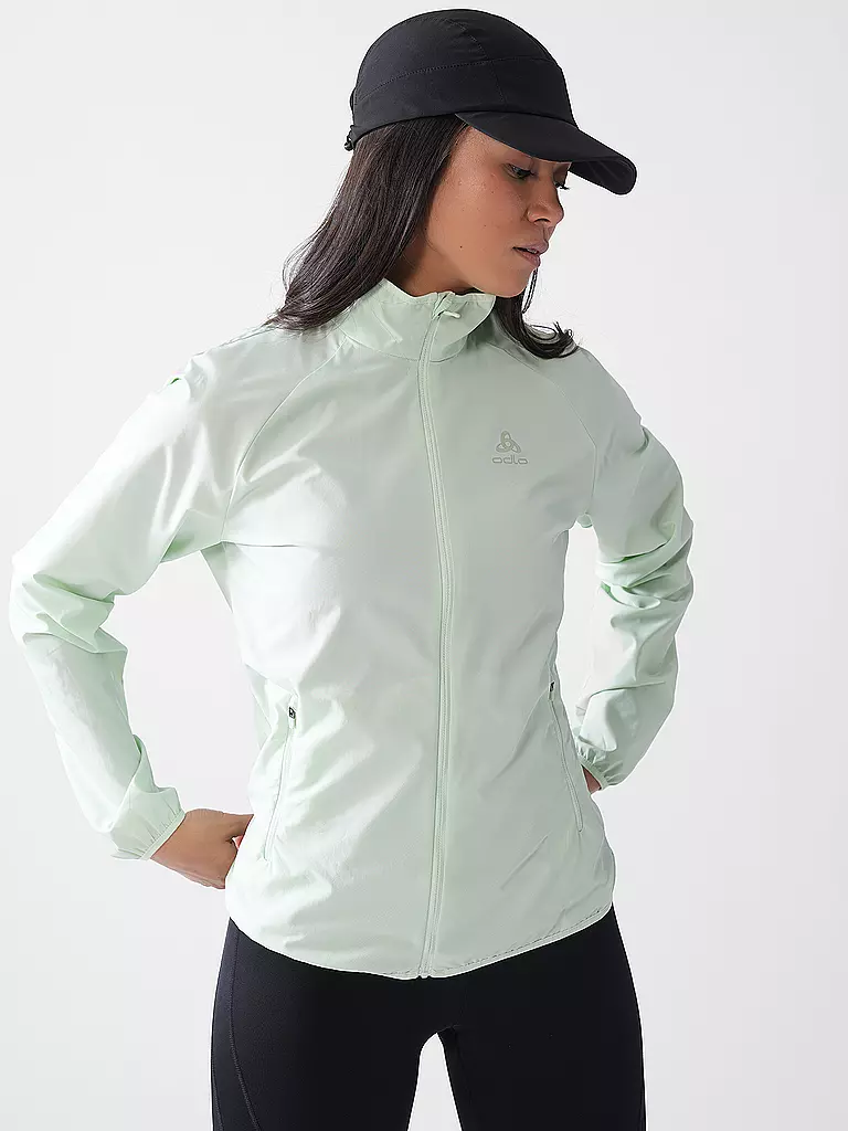 ODLO | Damen Laufjacke Essential Light | hellgrün
