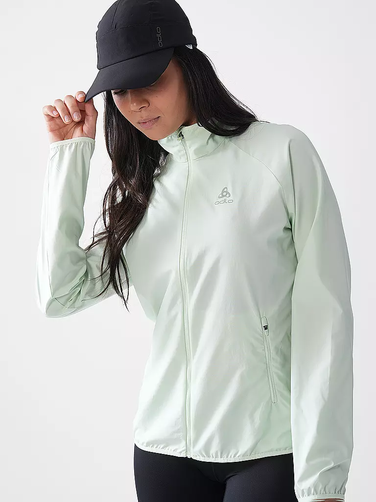 ODLO | Damen Laufjacke Essential Light | hellgrün