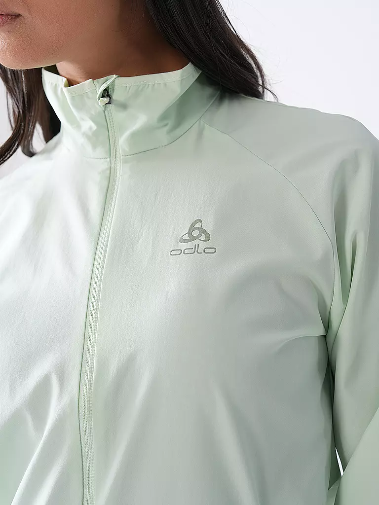 ODLO | Damen Laufjacke Essential Light | hellgrün