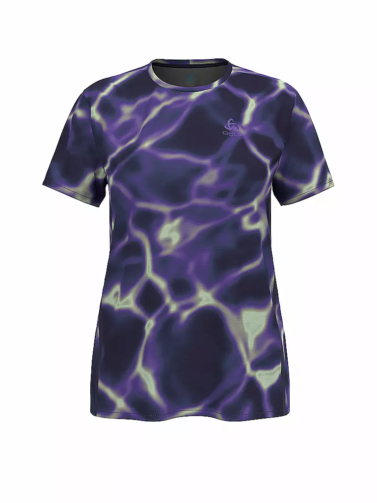 ODLO | Damen Laufshirt Zeroweight Chill-Tec Print | lila