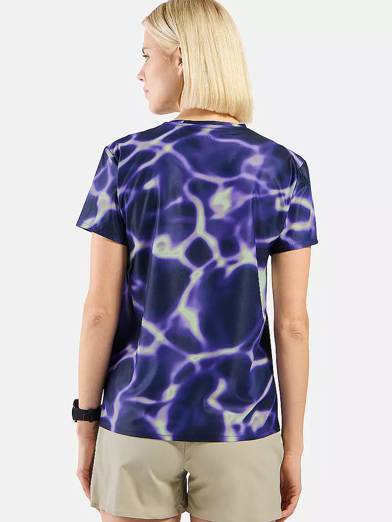 ODLO | Damen Laufshirt Zeroweight Chill-Tec Print | lila