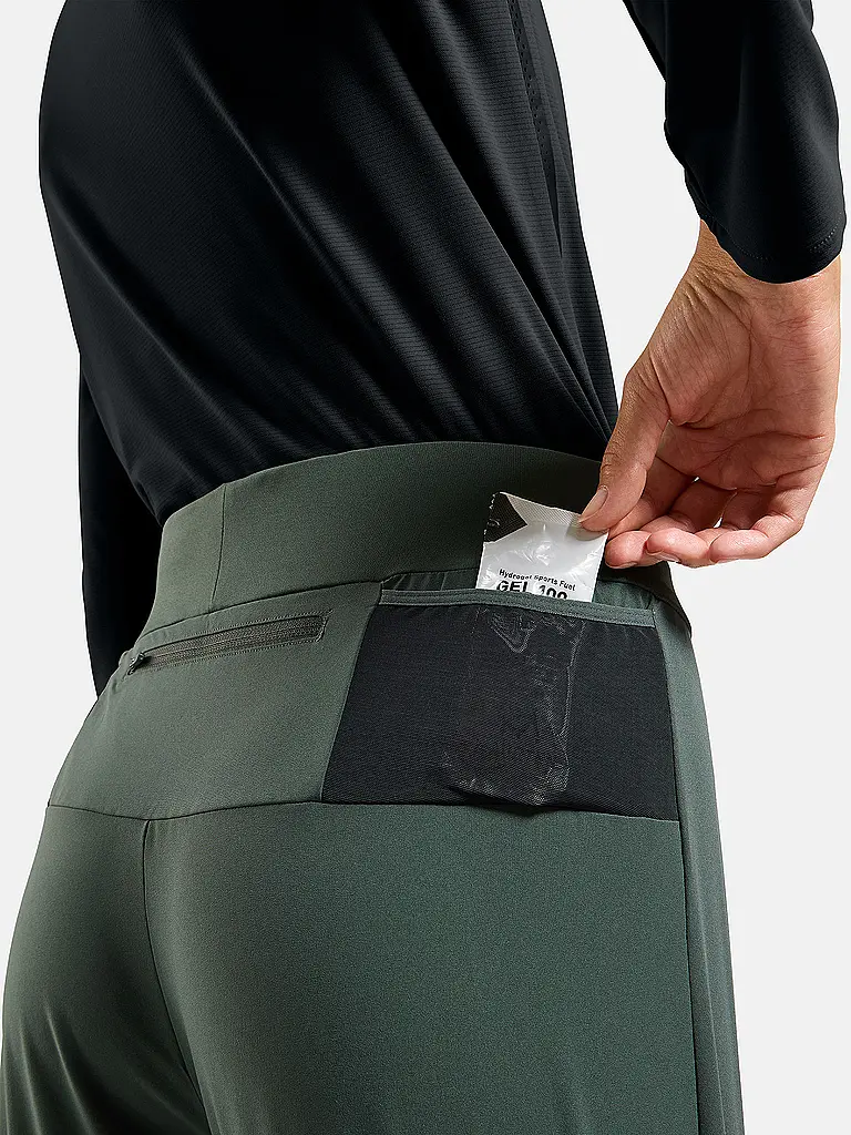 ODLO | Damen Lauftight Zeroweight Warm 2.0 | dunkelgrün