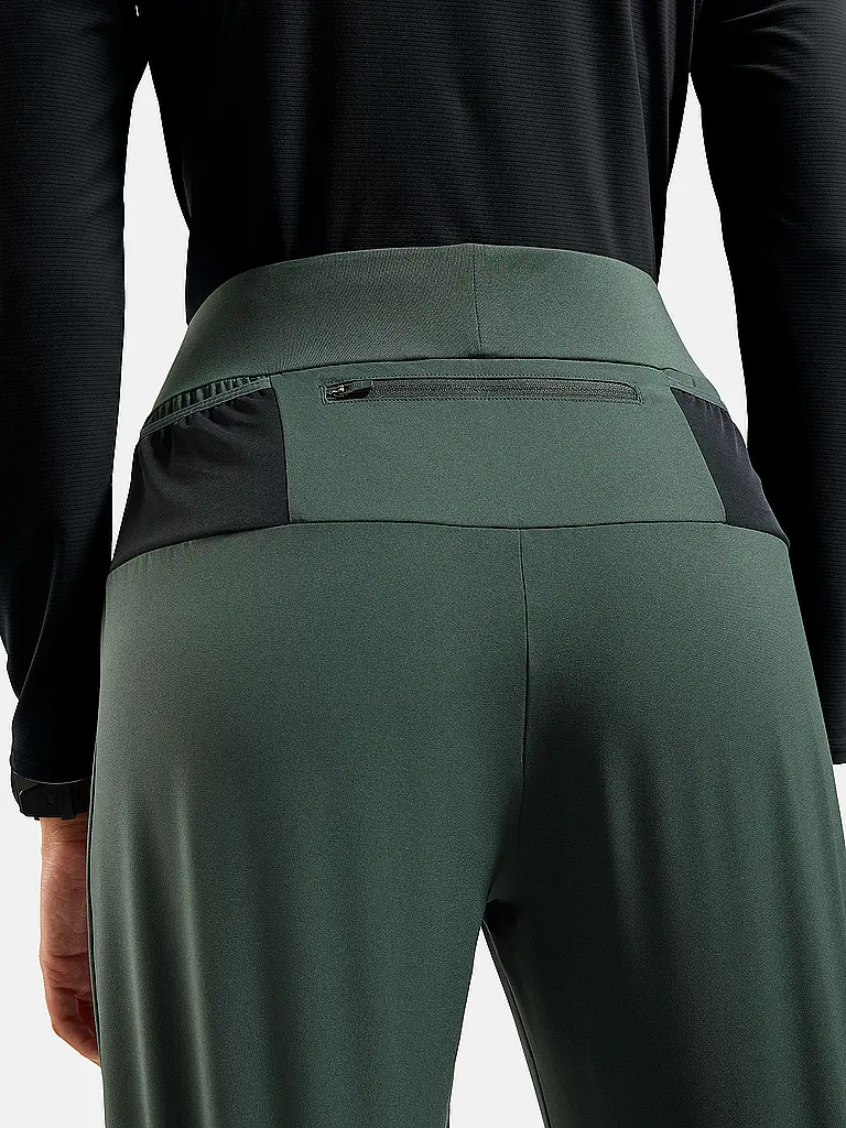 ODLO | Damen Lauftight Zeroweight Warm 2.0 | dunkelgrün
