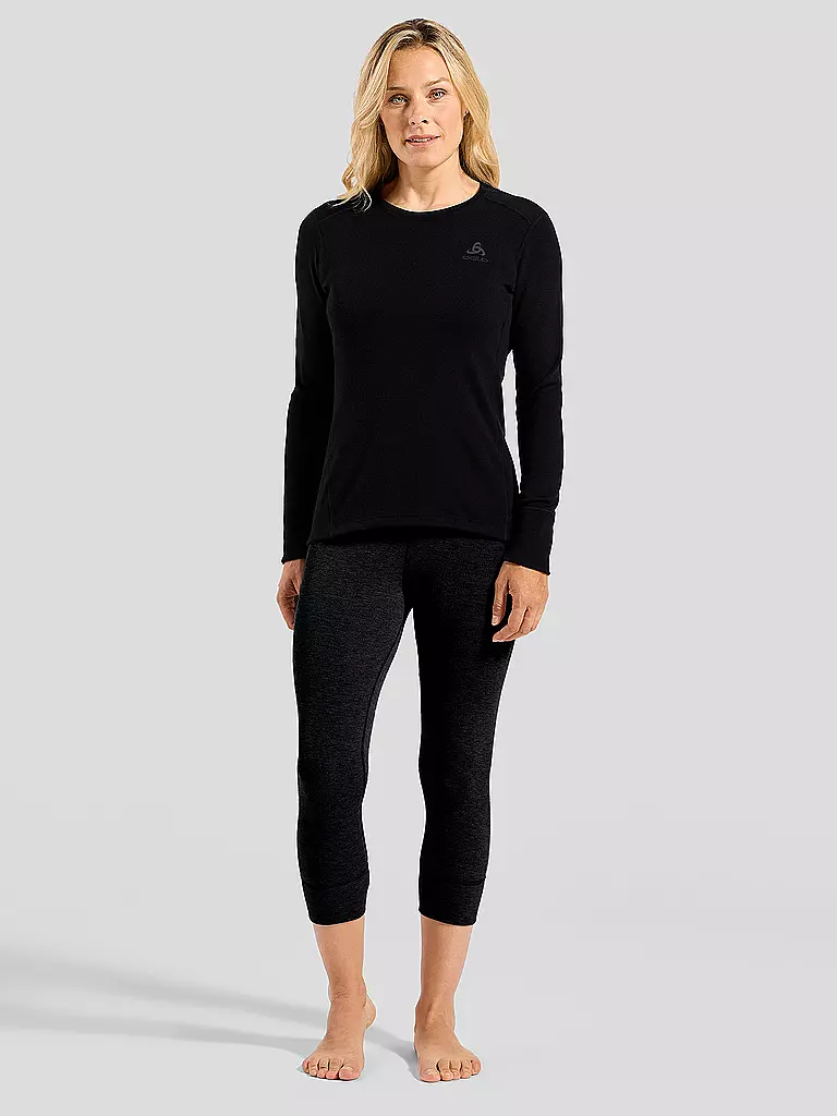 ODLO | Damen Unterzieh Funktionsshirt Natural Merino 260 | schwarz