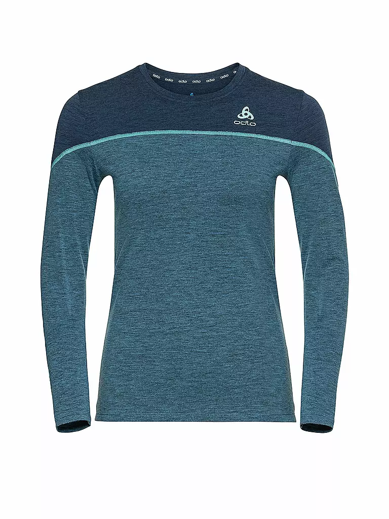 ODLO | Damen Unterzieh Shirt Revelstoke Performance Wool Warm | blau