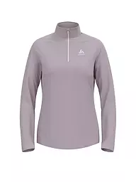ODLO | Damen Unterzieh Zipshirt Besso Mid Layer | grau