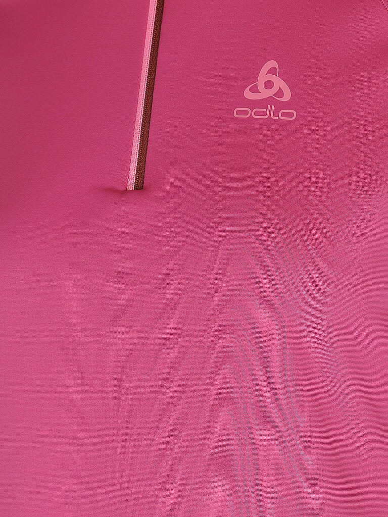 ODLO | Damen Unterzieh Zipshirt Besso Mid Layer | beere