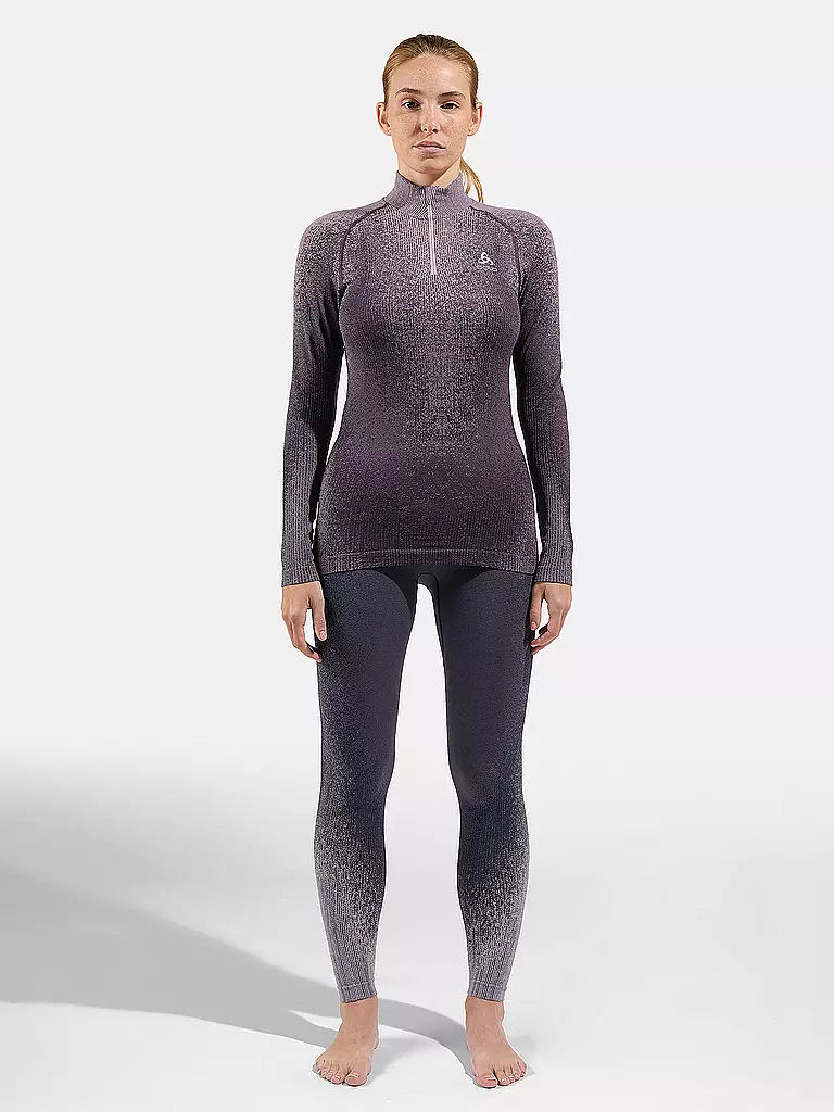 ODLO | Damen Unterzieh Zipshirt Blackcomb | grau
