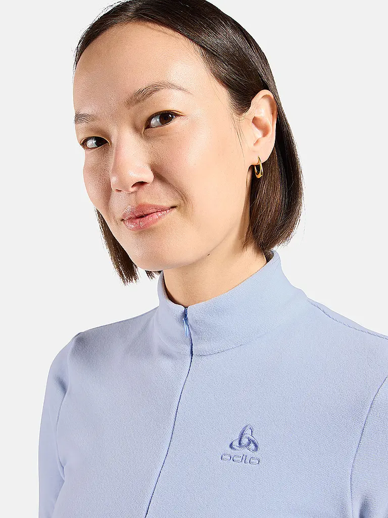 ODLO | Damen Unterzieh Zipshirt Roy | hellblau