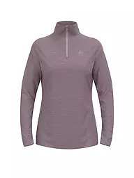 ODLO | Damen Unterzieh Zipshirt Run Easy Mid Layer | lila