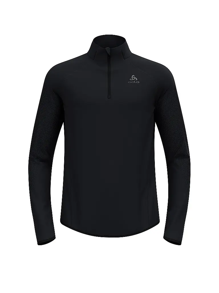 ODLO | Damen Unterzieh Zipshirt Zeroweight Warm | schwarz