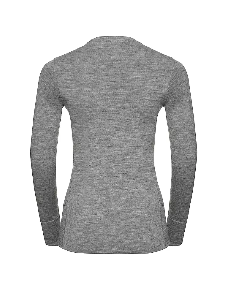 ODLO | Damen Unterziehshirt Natural 100% Merino Warm | grau