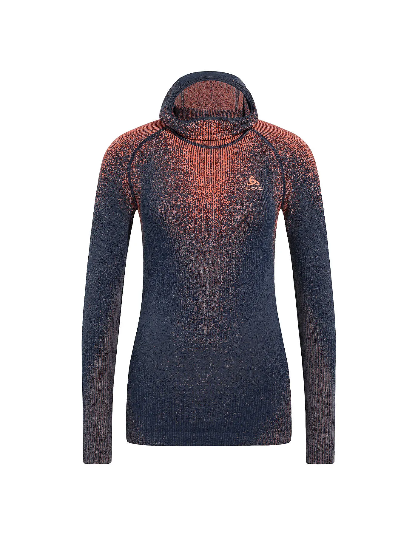 ODLO | Damen Unterziehshirt POW Blackcomb Base Layer mit Gesichtsschutz  | dunkelblau