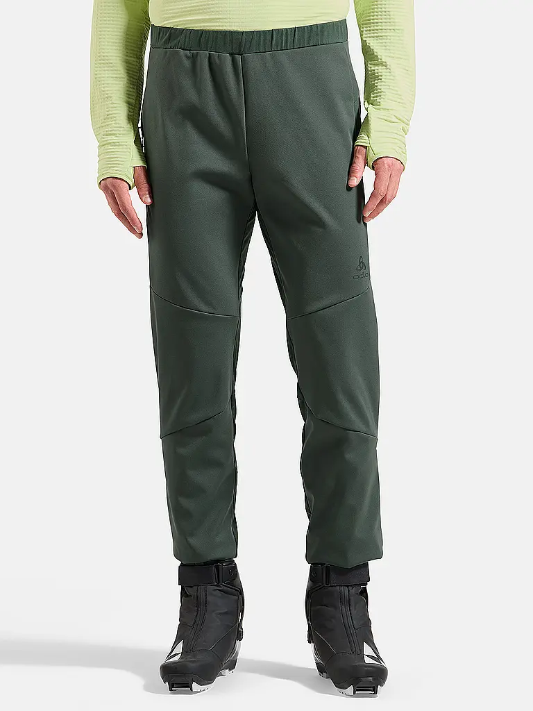 ODLO | Herren Langlaufhose Essential Warm | dunkelgrün