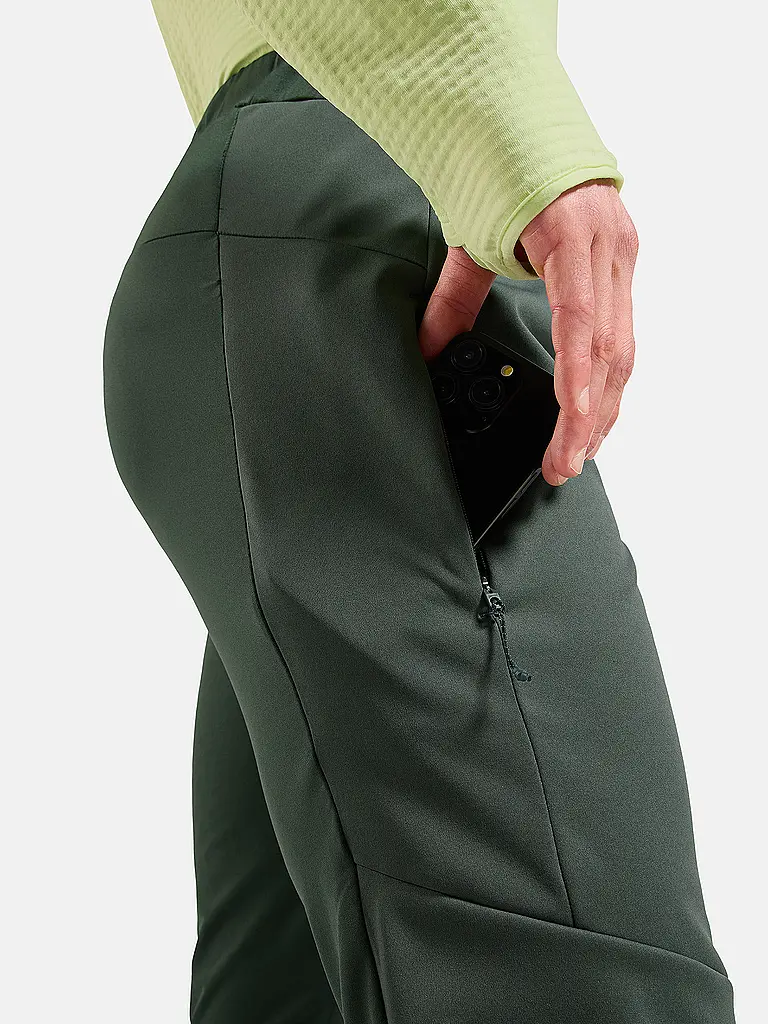 ODLO | Herren Langlaufhose Essential Warm | dunkelgrün