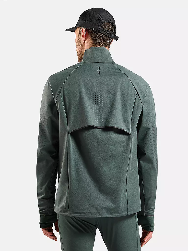 ODLO | Herren Laufjacke Zeroweight Pro Warm Reflective | dunkelgrün