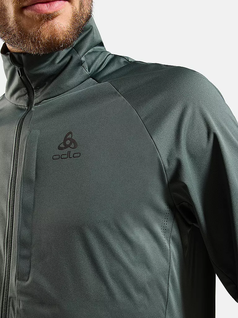 ODLO | Herren Laufjacke Zeroweight Pro Warm Reflective | dunkelgrün