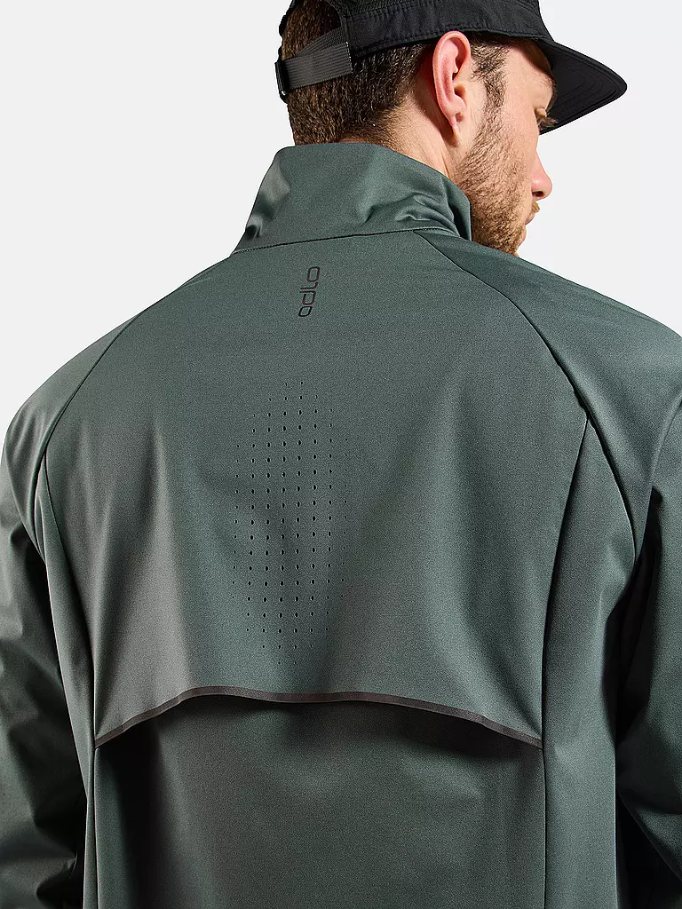 ODLO | Herren Laufjacke Zeroweight Pro Warm Reflective | dunkelgrün