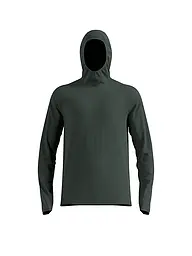 ODLO | Herren Laufshirt Essential Thermal | dunkelgrün