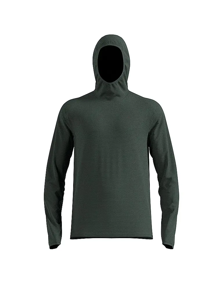 ODLO | Herren Laufshirt Essential Thermal | dunkelgrün