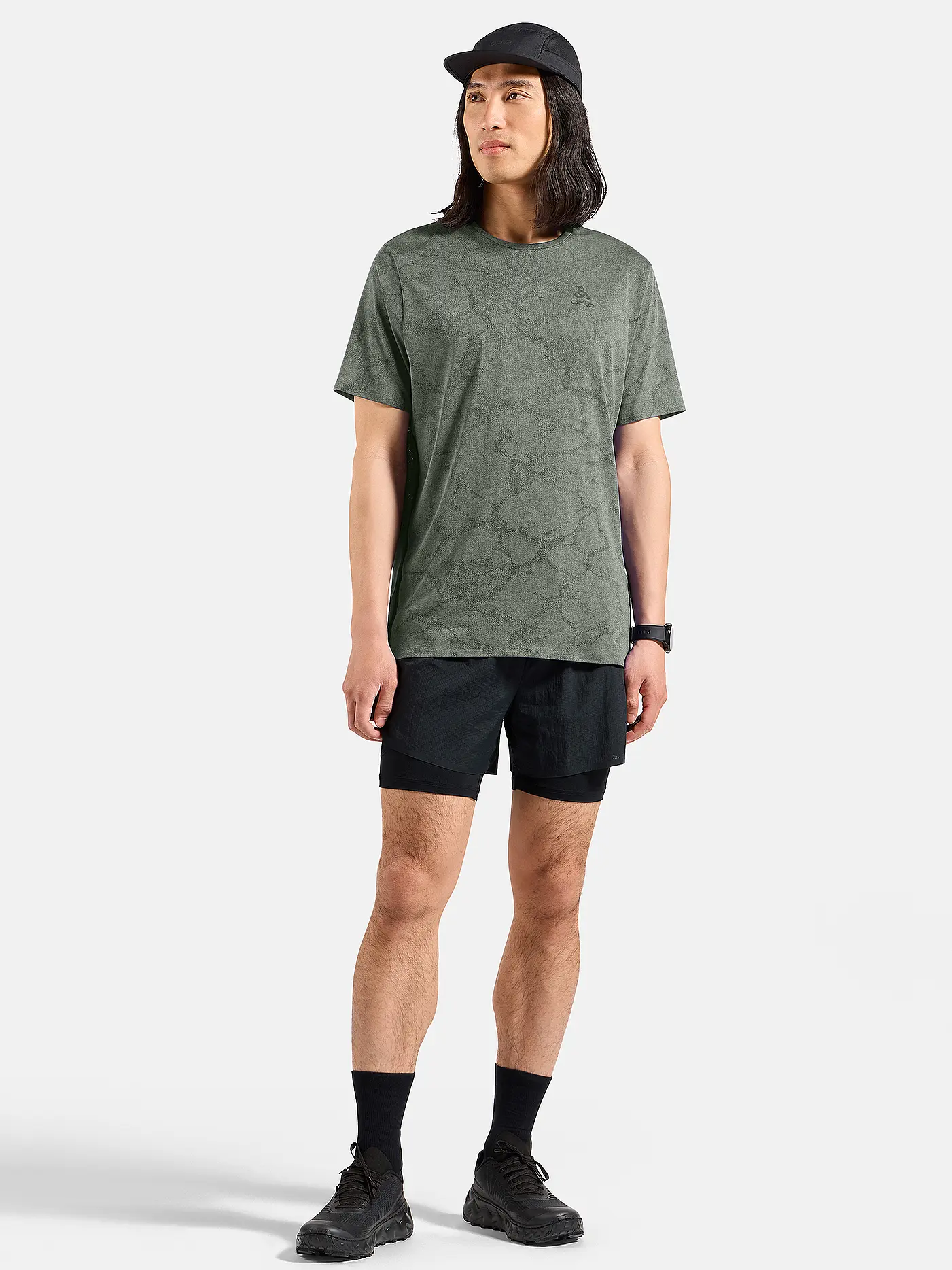 ODLO | Herren Laufshirt Zeroweight Engineered Chill-Tec | olive