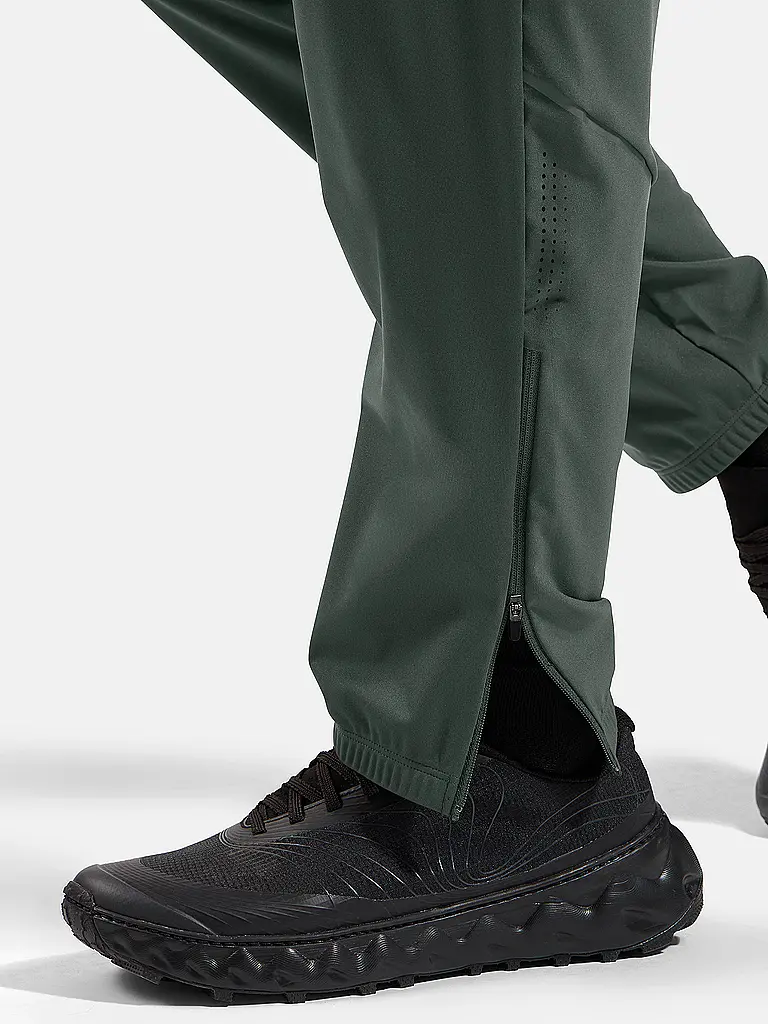 ODLO | Herren Lauftight Warm Zeroweight | dunkelgrün