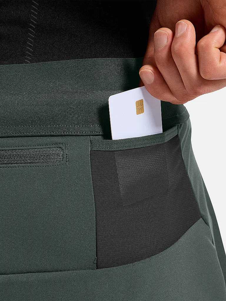 ODLO | Herren Lauftight Warm Zeroweight | dunkelgrün