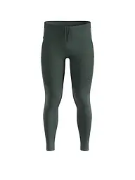ODLO | Herren Lauftight Zeroweight Warm Reflective 2.0 | dunkelgrün