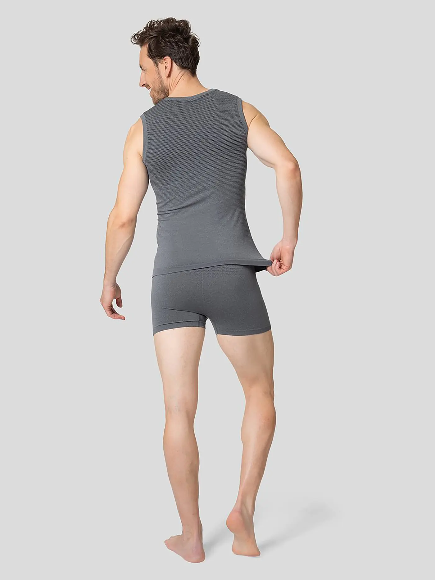 ODLO | Herren Laufwäsche Boxer Performance Light | grau