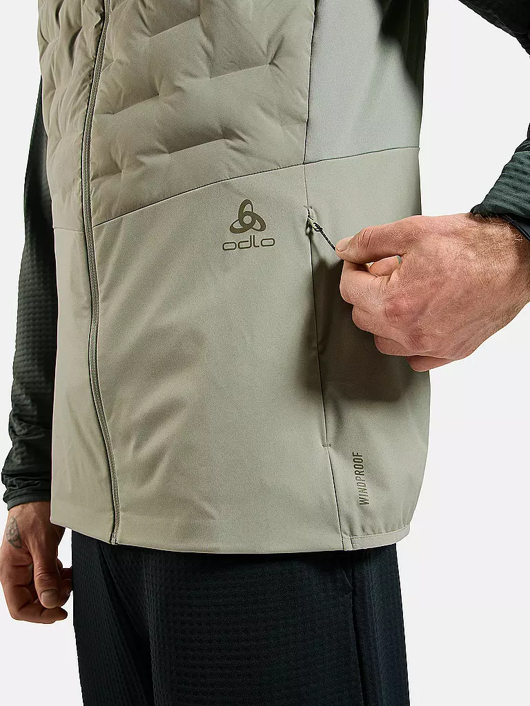 ODLO | Herren Laufweste Zeroweight Insulator | olive