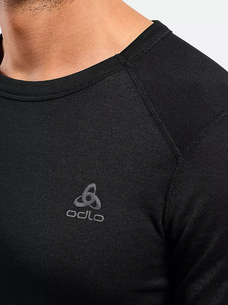 ODLO | Herren T-Shirt  Active Warm Eco Crew Neck | schwarz