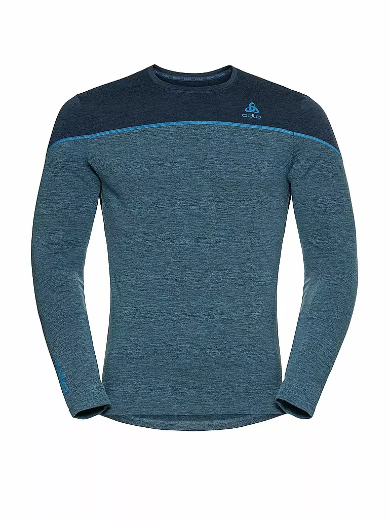 ODLO | Herren Unterzieh Shirt Revelstoke Performance Wool Warm | blau