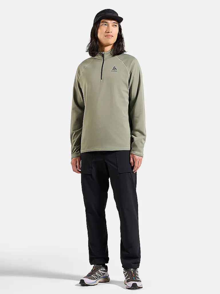 ODLO | Herren Unterzieh Zipshirt Besso | Grau