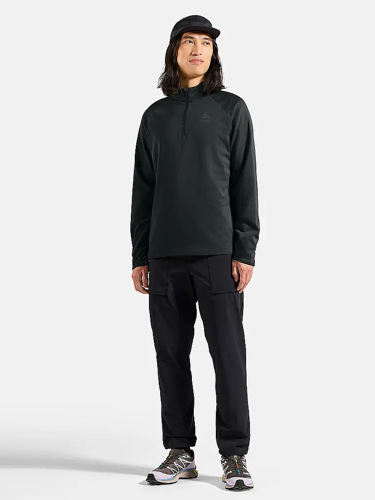 ODLO | Herren Unterzieh Zipshirt Besso | Schwarz