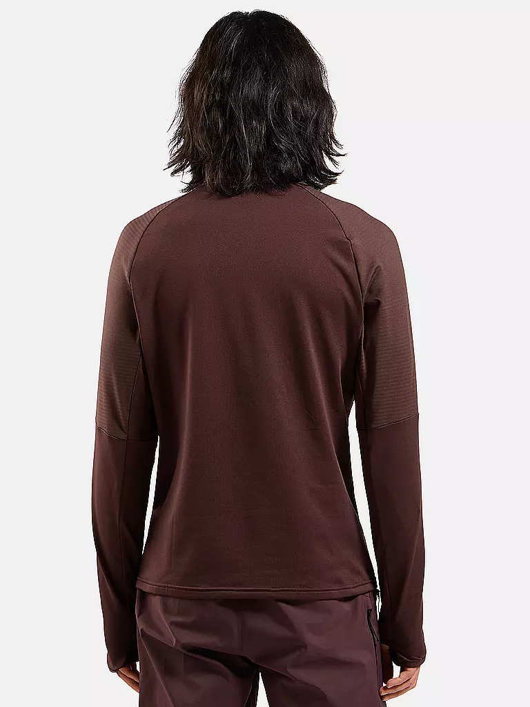 ODLO | Herren Unterzieh Zipshirt Descent Ceramiwarm | schwarz