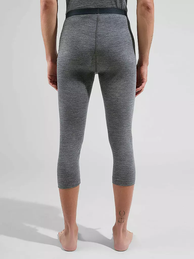 ODLO | Herren Unterziehhose Merino 200 3/4 | hellgrau